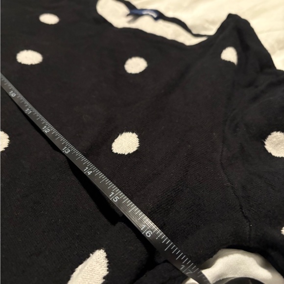 EUC Basic Edition black and white polka dot sweater size small - Picture 4 of 4